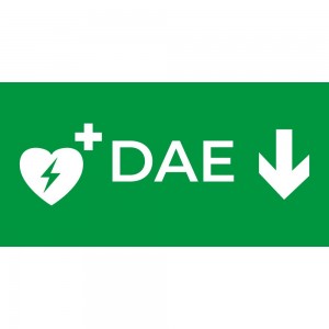 Dae defibrillatore direzionale basso in plexiglass trasparenti da parete
