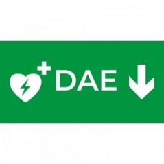 Dae defibrillatore direzionale basso in plexiglass trasparenti da parete