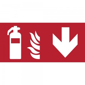 Estintore basso in plexiglass trasparenti da parete