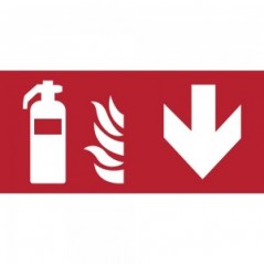 Estintore basso in plexiglass trasparenti da parete