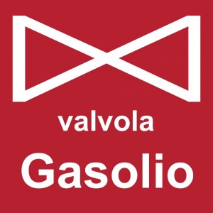Valvola gasolio in plexiglass trasparenti da parete