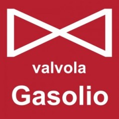 Valvola gasolio in plexiglass trasparenti da parete
