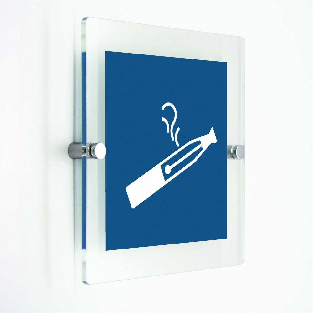 Autorizzazione a svapare in plexiglass trasparenti da parete