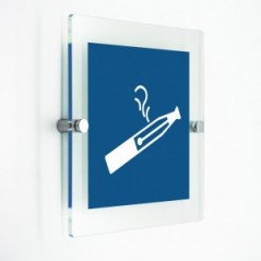 Autorizzazione a svapare in plexiglass trasparenti da parete