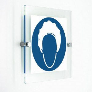 Cuffia racchiudi capelli obbligatoria in plexiglass trasparenti da parete