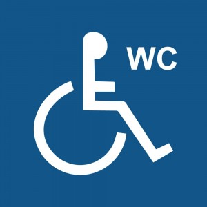 Disabili wc in plexiglass trasparenti da parete