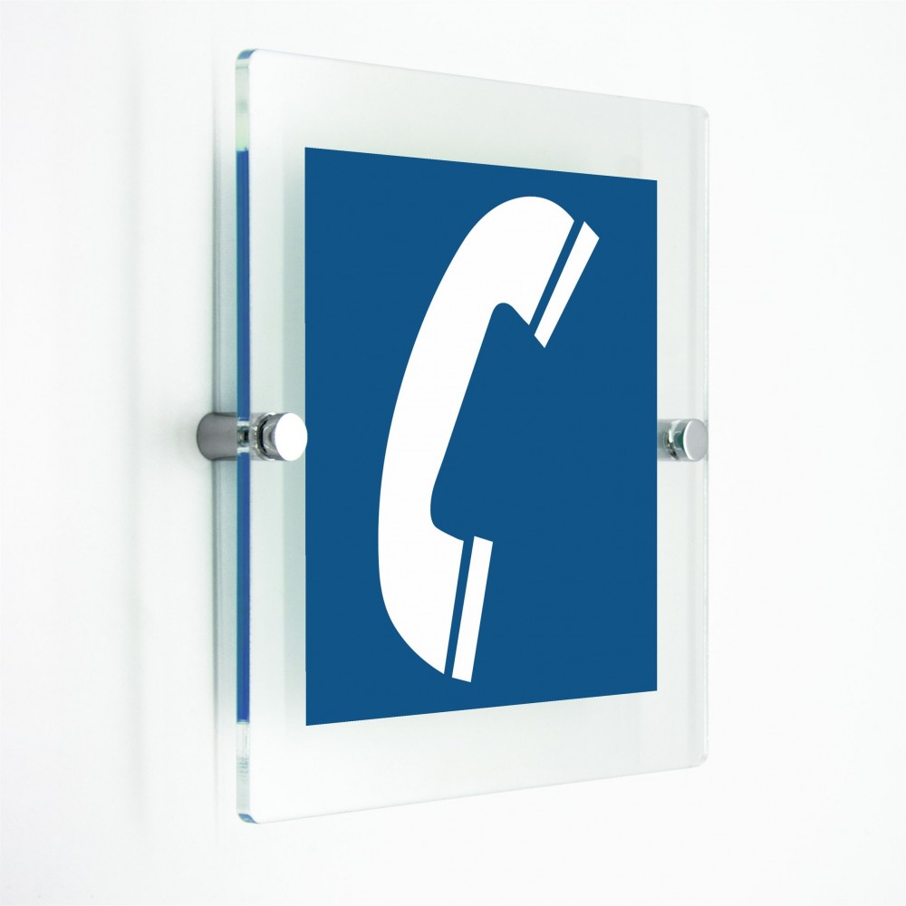 Telefono in plexiglass trasparenti da parete
