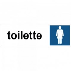 Toilette donne con scritta in plexiglass trasparenti da parete
