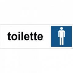 Toilette uomini con scritta in plexiglass trasparenti da parete