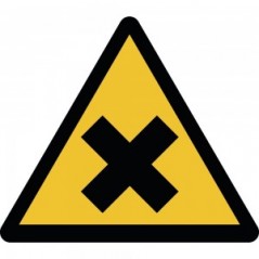 Sostanze nocive o irritanti in plexiglass trasparenti da parete