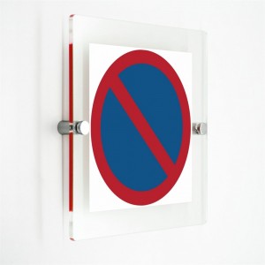 Divieto di sosta in plexiglass trasparenti da parete