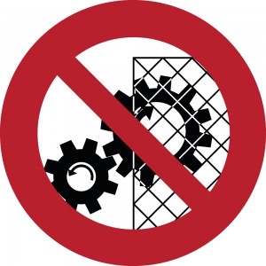 Non rimuovere la protezione in plexiglass trasparenti da parete