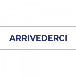 Arrivederci lungo v2 in plexiglass trasparenti da parete