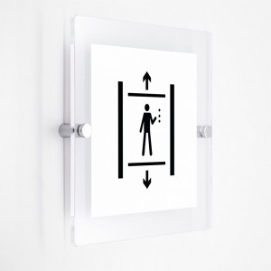 Ascensore v3 in plexiglass trasparenti da parete