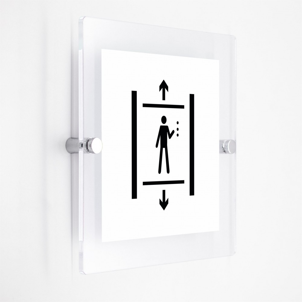 Ascensore v3 in plexiglass trasparenti da parete