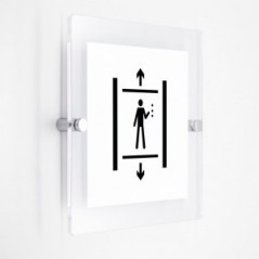 Ascensore v3 in plexiglass trasparenti da parete