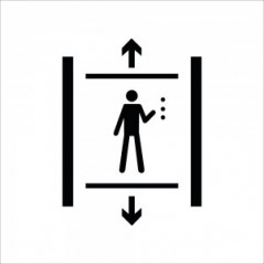 Ascensore v3 in plexiglass trasparenti da parete