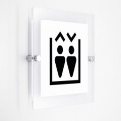 Ascensore v5 in plexiglass trasparenti da parete