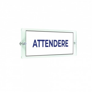 Attendere lungo v2 in plexiglass trasparenti da parete