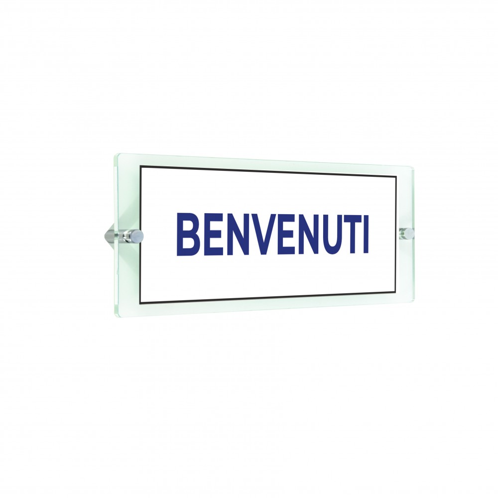 Benvenuti lungo v2 in plexiglass trasparenti da parete