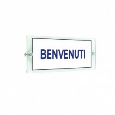 Benvenuti lungo v2 in plexiglass trasparenti da parete