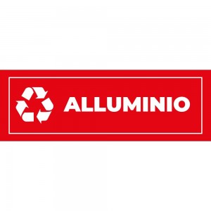 Differenziata alluminio lungo v1 in plexiglass trasparenti da parete