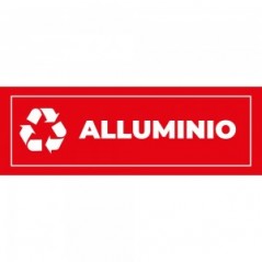 Differenziata alluminio lungo v1 in plexiglass trasparenti da parete