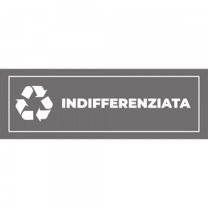 Differenziata indifferenziata lungo v1 in plexiglass trasparenti da parete