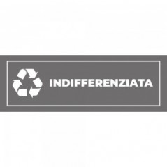 Differenziata indifferenziata lungo v1 in plexiglass trasparenti da parete
