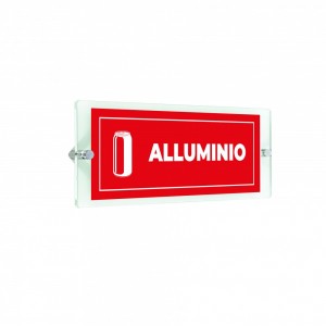 Differenziata alluminio lungo v4 in plexiglass trasparenti da parete