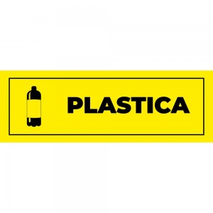 Differenziata plastica lungo v4 in plexiglass trasparenti da parete
