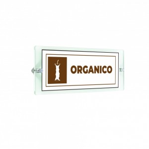 Differenziata organico lungo v5 in plexiglass trasparenti da parete