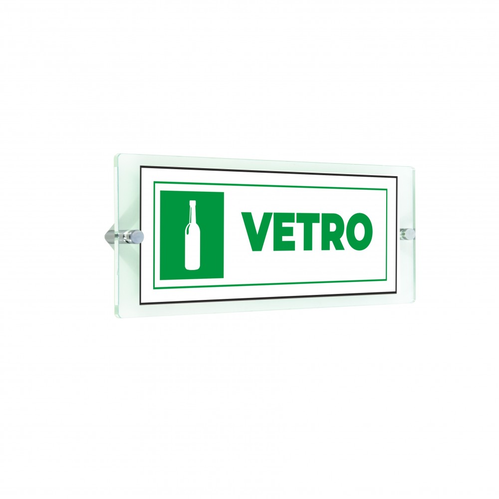 Differenziata vetro lungo v5 in plexiglass trasparenti da parete