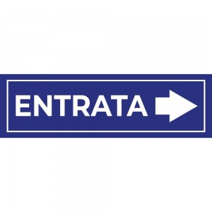 Entrata freccia destra v2 in plexiglass trasparenti da parete