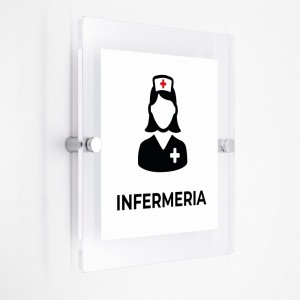 Infermeria v3 in plexiglass trasparenti da parete