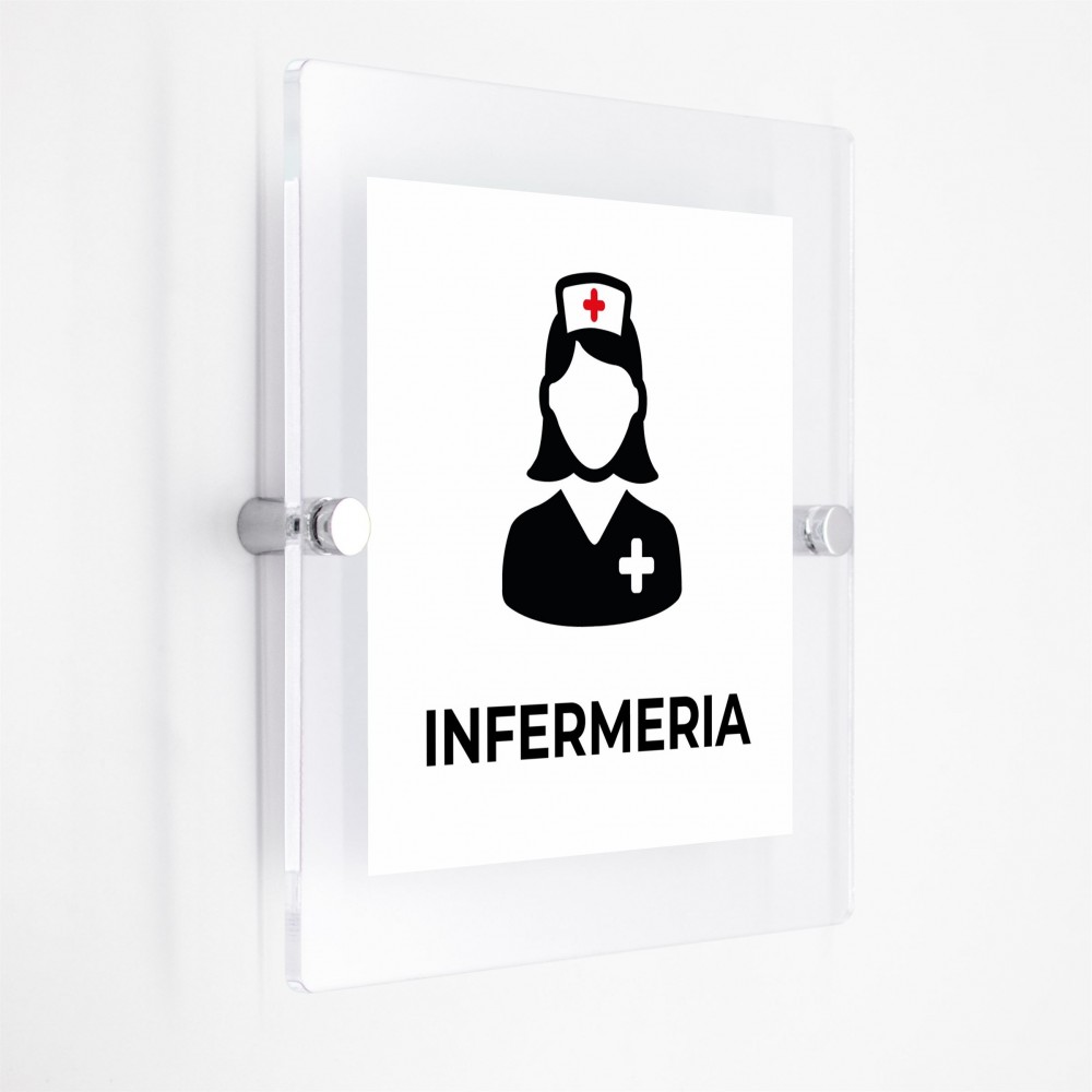 Infermeria v3 in plexiglass trasparenti da parete