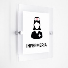 Infermeria v3 in plexiglass trasparenti da parete