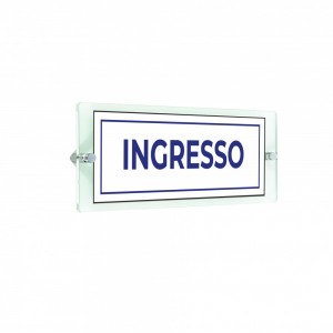 Ingresso v4 in plexiglass trasparenti da parete