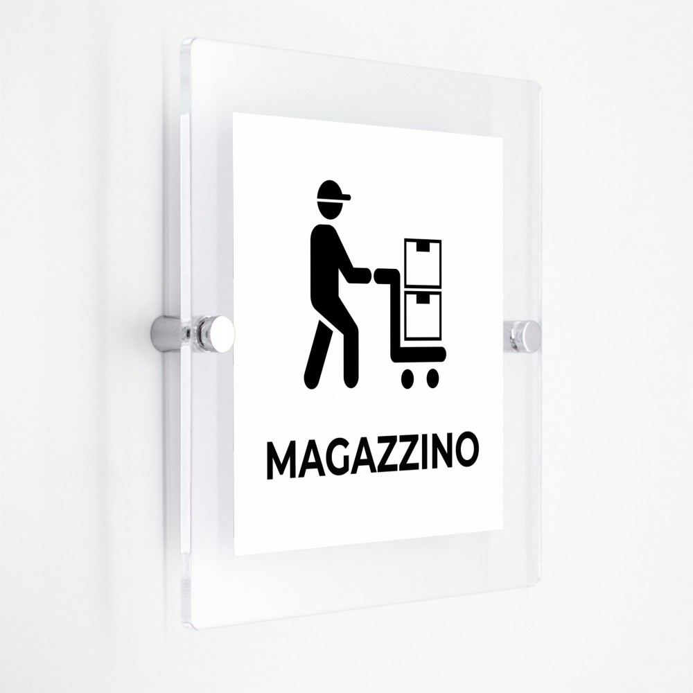 Magazzino v1bis in plexiglass trasparenti da parete