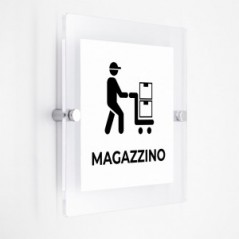 Magazzino v1bis in plexiglass trasparenti da parete