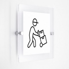 Magazzino v4 in plexiglass trasparenti da parete