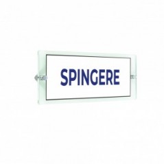 Spingere lungo v2 in plexiglass trasparenti da parete