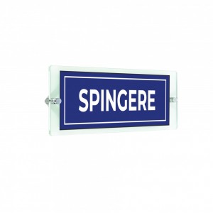 Spingere lungo v3 in plexiglass trasparenti da parete