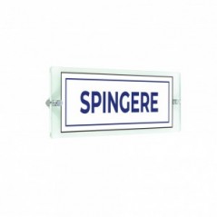 Spingere lungo v4 in plexiglass trasparenti da parete