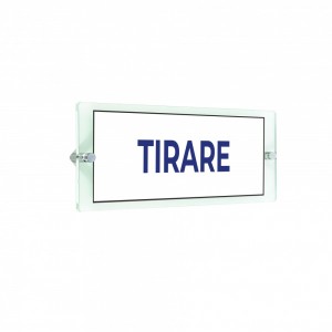Tirare lungo v2 in plexiglass trasparenti da parete