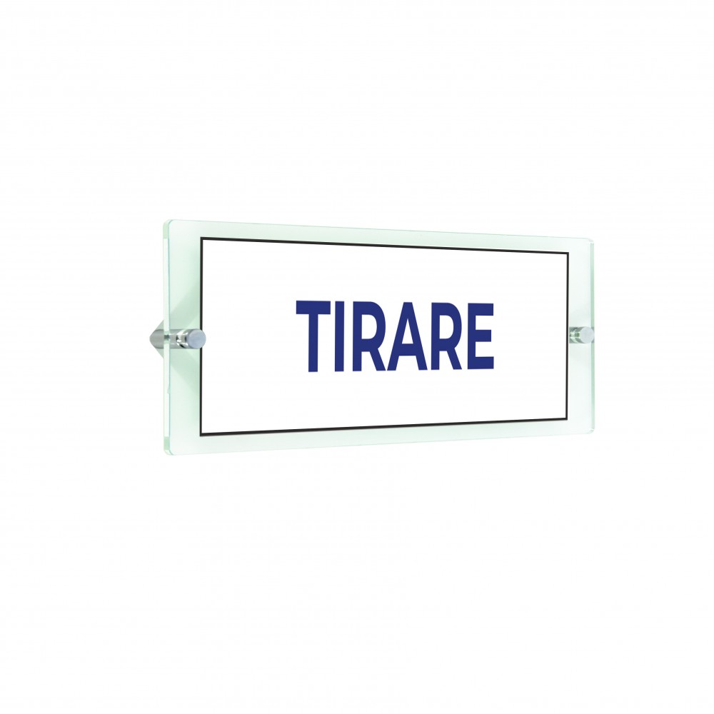 Tirare lungo v2 in plexiglass trasparenti da parete