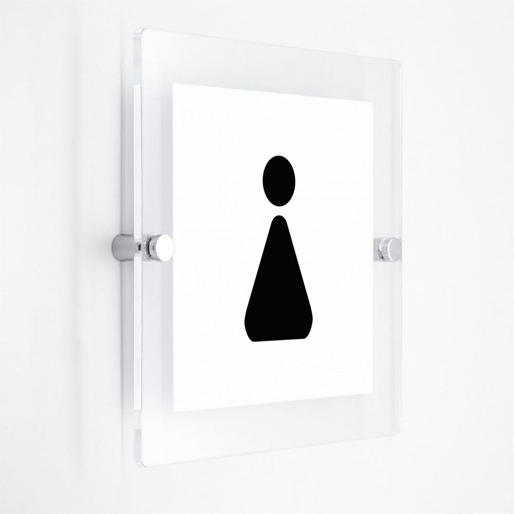 Toilette donne v4 in plexiglass trasparenti da parete