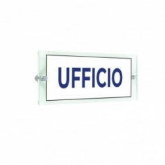 Ufficio lungo v2 in plexiglass trasparenti da parete
