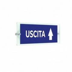 Uscita freccia alto v1 in plexiglass trasparenti da parete