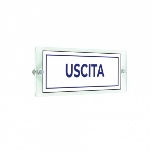 Uscita v4 in plexiglass trasparenti da parete